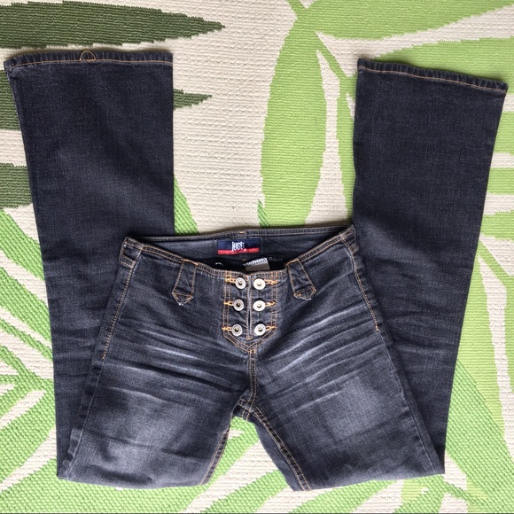Just U.S.A. Denim - Sexy Button-up Whiskered Jeans
